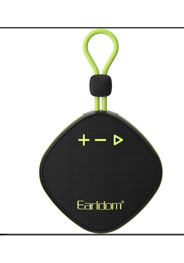 Earldom A34 Bt 5.3 Mini Kablosuz Hoparlör - Siyah-yeşil 1