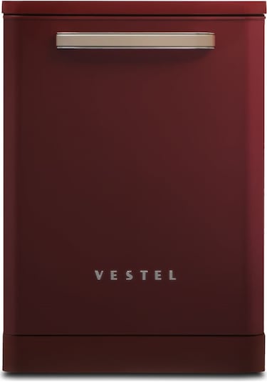 Vestel BM 5001 Retro 5 Programlı 12 Kişilik Bulaşık Makinesi Bordo