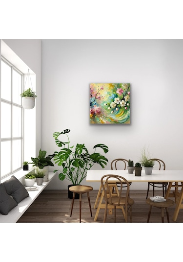 İlkbahar Mevsimi Kanvas Tablo 60x60cm
