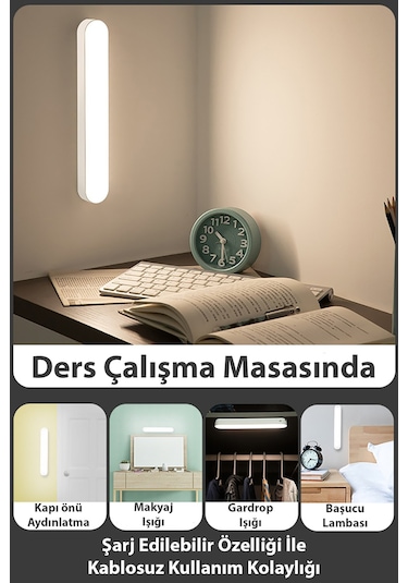 Noas Kumandalı Dokunmatik Çalışma Lambası Usbli Taşınabilir Led Aydınlatma