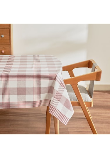Karaca Home Luna Ekoseli Pvc Masa Örtüsü Kırmızı Kırmızı