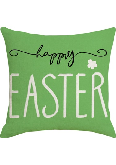 Paskalya Yastık Kılıfları Dekorasyon Kılıfları Ev Tatil Seti 4'lü Paskalya Yastık Kılıfı Tatil Evi Kanepe Başucu Yastık Kılıfı Diğer