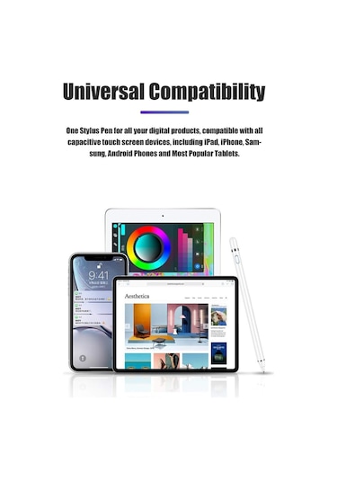 Samsung Galaxy Tab A9 / A9 Plus Sm-x110/x210 Uyumlu Dokunmatik Çizim Ve Tasarım Kalemi