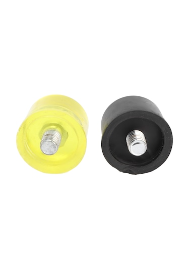 Ximistore9 2 Adet M10x1 Sarı-siyah Kauçuk Çarpma Kafa Seti - Hasar Vermeden Uyumlu木槌 Aksesuarı, 40mm Çap