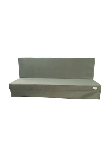 Mirzade Silinebilir Tay Tüyü Kumaş Tentesiz 28 Dns Sünger Salıncak Minderi-slsm Tay Tüyü Koyu Yeşil Kombin Koyu Yeşil