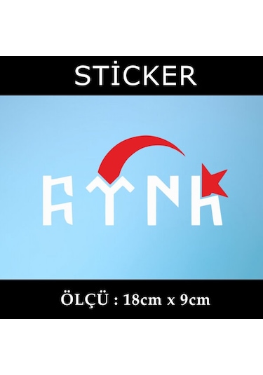 gök türk ay yıldız arka cam yazısı