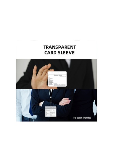 Fosenze Pvc Su Geçirmez Kimlik Kart Koruması, 5 Adet, 3x4 İnç, Şeffaf Kart Kılıfı Diğer