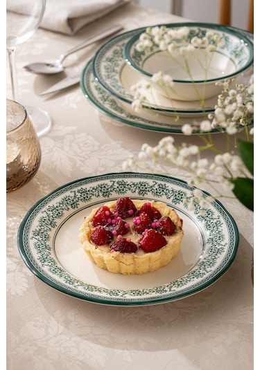 Emsan Arya 24 Parça 6 Kişilik Yemek Takımı Yeşil Yeşil