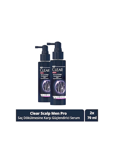 Clear Men Scalp Pro Güçlendirici Serum Saç Dökülmesine Karşı 70 Ml X2