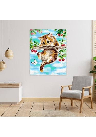 Sayılarla Boyama Seti 40 X 50 Cm Tuval Şasesine Gerili Yaramaz Y