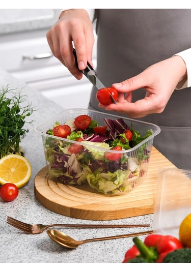 Upakovsik+ Kapaklı Tek Kullanımlık Kap 1500 Ml, 30 Adet 396829881 100 adet