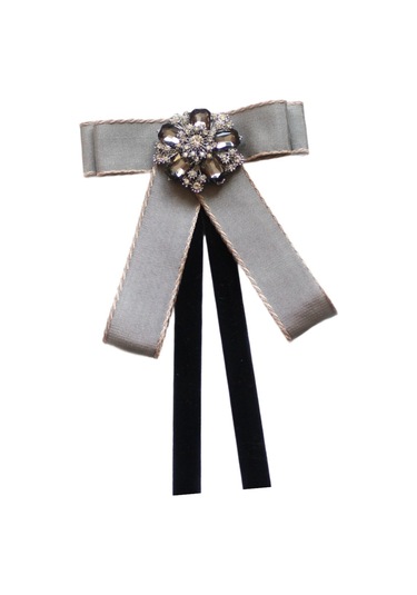 Homyl Takım Bluz Giyim Aksesuarları Için Kravat Bow Tie Gri