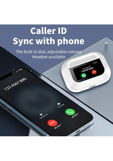 Anc+enc Dokunmatik Ekranlı Bluetooth Kulaklık İos Android Tüm Telefonlara Uyumlu Kulaklık Bt