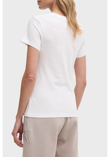 Calvin Klein Bayan T Shirt J20j224990 Yaf Beyaz Beyaz