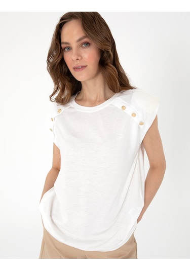 Pierre Cardin Kadın Beyaz Tişört 50301482-vr013 Beyaz Pierre Cardin Kadın Beyaz Tişört 50301482-vr013 Beyaz