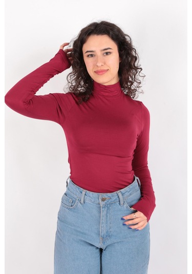 Busem W0010437 Kadın Bluz Bordo