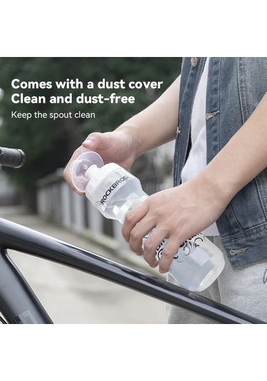 Açık Spor Plastik Taşınabilir Büyük Kapasiteli İçme Suyu Şişesi Gri