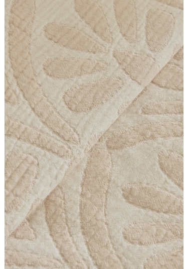 Karaca Home Shailyn Nakışlı Müslin Çift Kişilik Pike Takımı Pudra Pudra