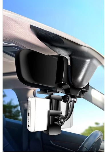 Buffer Araç İçi Dikiz Aynaya Takılan Telefon Tutucu