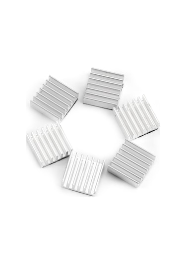 Kangvka 12 Adet 14x14x6mm Alüminyum Isı Emici, Arka Yapışkanlı, Yüksek Isıiletkenliği, Led Ve Bilgisayar Donanımı İçin