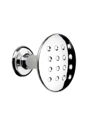 Badem10 Noktalı Düğme Çekmece Dolap Kapak Kulpu Kulbu Krom Daire Kulp