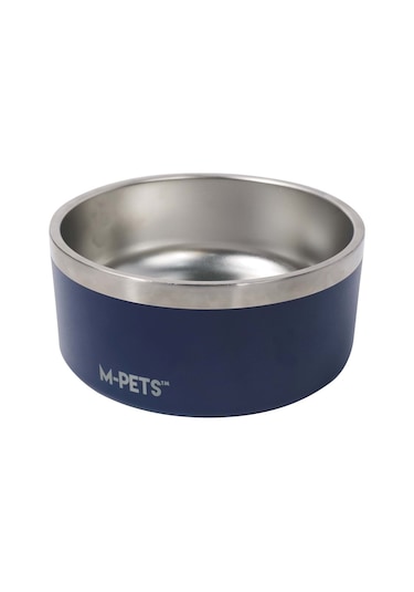M-pets Eskımo Çift Cidarlı Mama Kabı 2l Blue