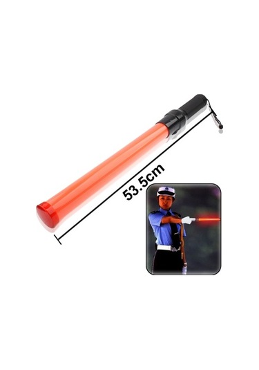 Sones Güvenlik Trafiği 3 Modlu Kontrol Alarm Fonksiyonlu Kırmızı Led Baton, Uzunluk: 53,5 Cm Kırmızı