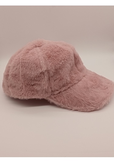 Kervan Pazar Kadın Yumuşak Tüylü Kışlık Kep Şapka Pembe