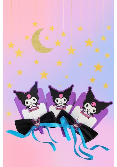 Şehrazat Handmade Kuromi Figürlü Kurdele Toka Çok Renkli
