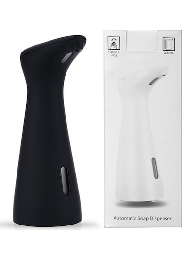 Siyah-otomatik Sensörlü Sabunluk Dağıtıcı Ev Sıvı Sabunluk El Dezenfektanı Makinesi El Fotoselli Ev El Restoran İçin