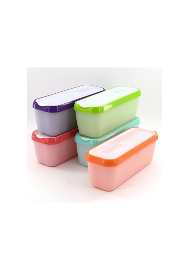 Suntek Buzdolabı Yoğurt Dondurma Kabı Yeşil 28 x 10 x 9.7 CM Yeşil