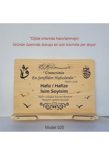 Münzevi Masaüstü Ahşap Rahle/tablet/kitap Tutucu-model025