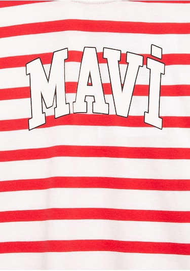 Mavi - Mavi Baskılı Kırmızı Tişört 6610251-91366 Kırmızı