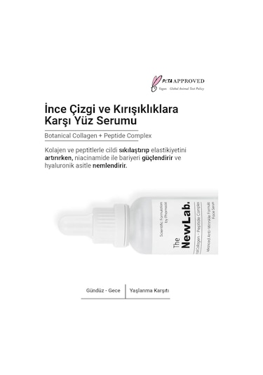 The NewLab Ve   Peptit Bitkisel Kolajen Yüz Serumu 30 Ml (Peptide Complex)