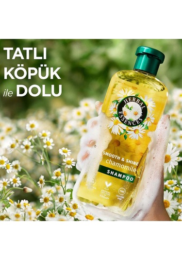 Herbal Essences Şampuan Parlak Pürüzsüz Papatya 350 Ml