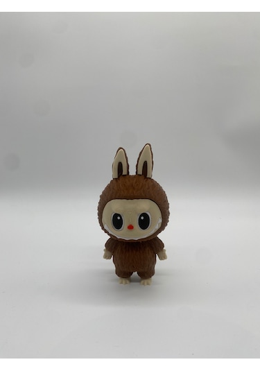 Labubu Figür, Dekortif Koleksiyon Objesi, 3d Baskı, Kahverengi