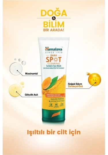 Himalaya Zerdeçal Özlü Leke Karşıtı Yüz Temizleme Jeli 100 ML
