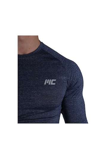 Musclecloth Pro Stretch Uzun Kollu T-Shirt Lacivert