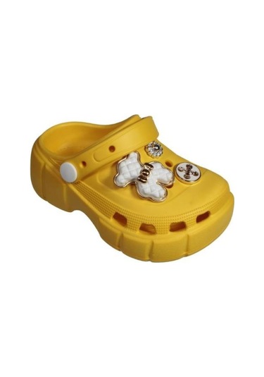 Yazkış Kız Çocuk Önü Kapalı Üzeri Taşlı Terlik 001