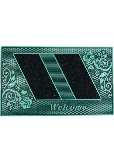 Welcome Yazılı Toz Tutma Özellikli Kauçuk Kapı Önü Paspası (507926376)