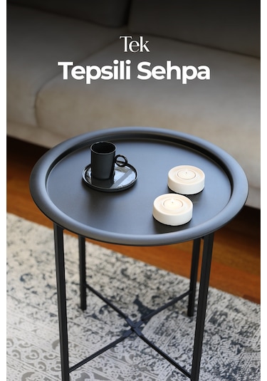 Katlanır Tepsili Sehpa, Çıkarılabilir Tepsili ,koltuk Yanı Sehpa