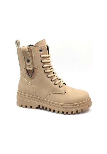 Mehtap Süs Üçgen Toka Detaylı Kaymaz Taban Kadın Postal Bot Nut