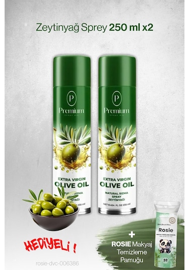 Premium Zeytinyağ Sprey 2'li 250 Ml, Hediyeli