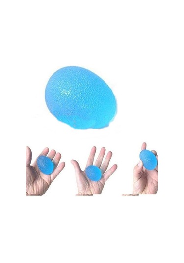 Periboia Yumurta Top - Silikon El Egzersiz Topu Mavi- Sert Çok Renkli