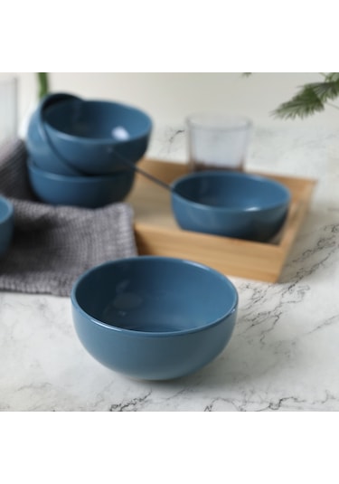 Keramika Mavi Bulut Kase 12 Cm 6 Adet 407
