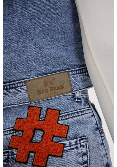 Joanne Blue Kadın Denim Yelek Mavi