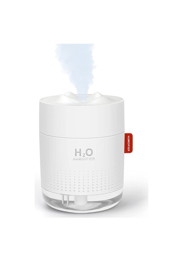 Leezsing Usb Ultrasonik Ev Ofis Araba Nemlendirici 500ml - 30-50ml/saat Buhar Çıktısı - Tahta/portatif Abs Materyal