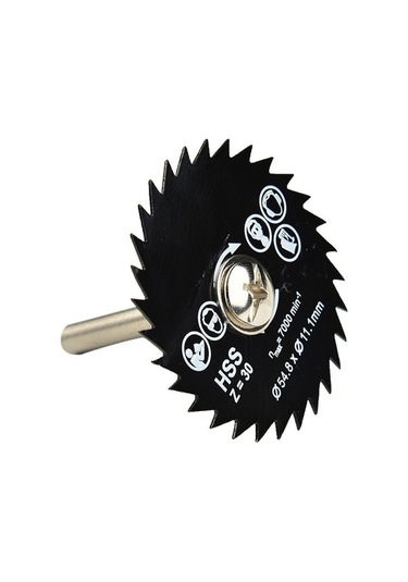 Pazly 3 Adet 54.8mm Hss Dairesel Testere Bıçağı Seti, Mandrelli Elmas Ve Alaşım Kesme Diski, Ahşap İçin