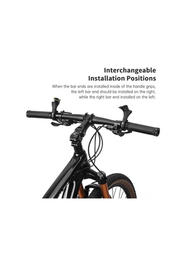 Leezsing Mountain Bisiklet Işık Saçan Nylon Tutamak Ucu, 92g Hafif, 100mm Boy, Bisiklet Ekipmanı Yp0804067