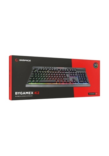Rampage BYGAMEX-K2 Rainbow Aydınlatmalı Gaming Oyuncu Klavyesi